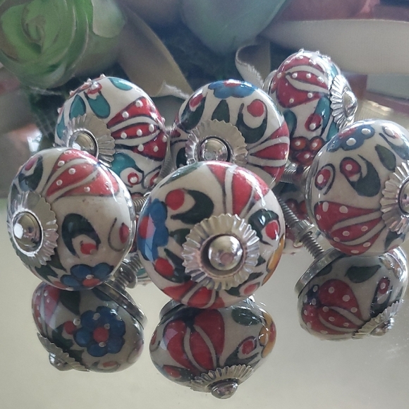 Colorful Ceramic Drawer Knobs - Picture 1 of 5